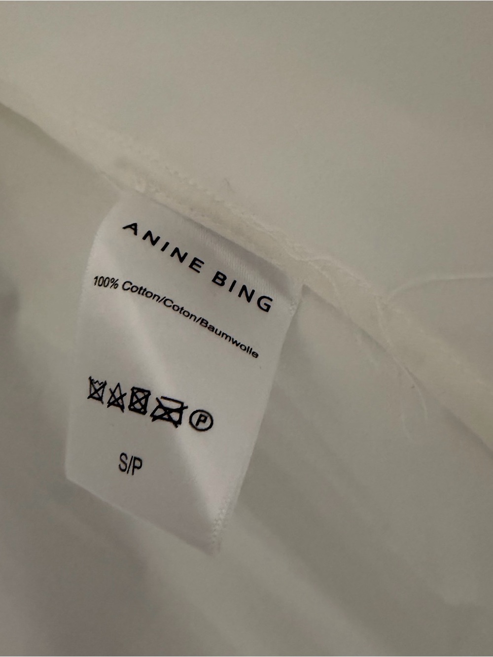NWT Anine Bing White Cotton MIKA Shirt Size Small - Picture 6 of 10